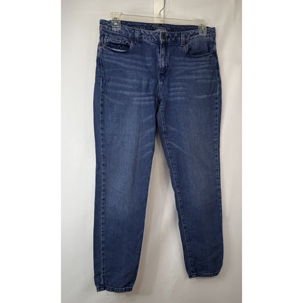 Size 10 Michael Kors Skinny Stretch Denim Jeans Medium Wash Blue 5 Pocket